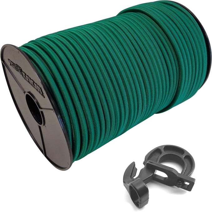 Expander touw - Elastisch koord - Zeilen Spannen - UV-bestendig - Ø6mm x 20m - Groen