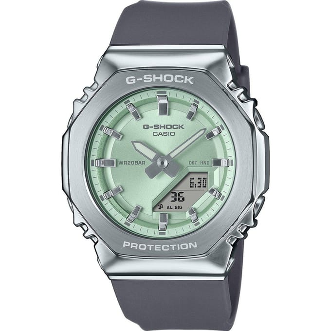 Casio G-Shock GM-S2110-3AER Horloge - Kunststof - Grijs - Ø 40 mm