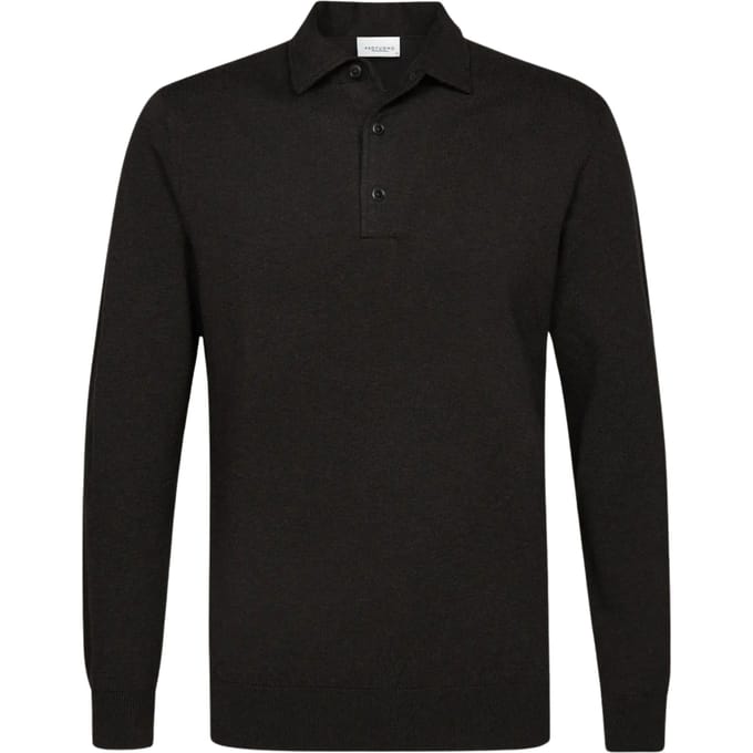 Profuomo Polo One Piece Polos Donkerbruin Ppxj30003