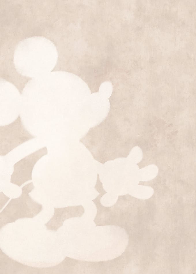Fotobehang - Mickey Contour 200x280cm - Vliesbehang