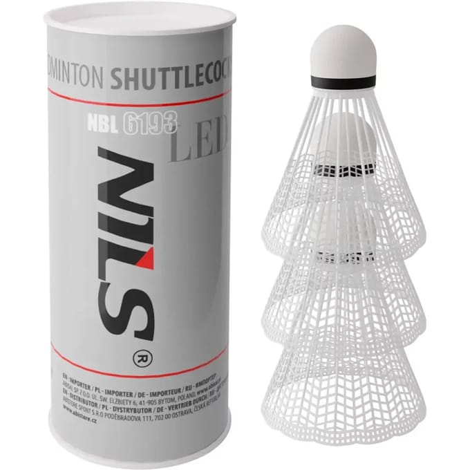 NILS NBL6193 Serie - Nylon LED Badmintonshuttle - EVA Basis - Voor gebruik binnen en buiten