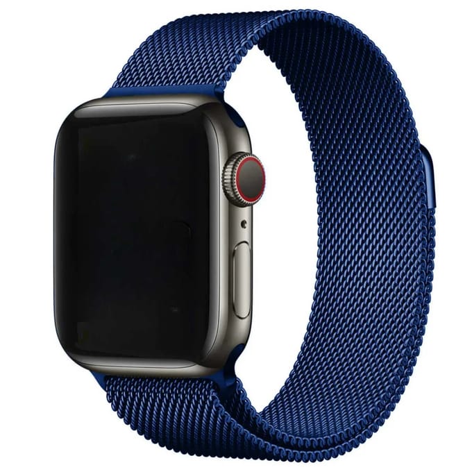 2+1 | Apple Watch Bandje Fiore - Milanese - Blauw