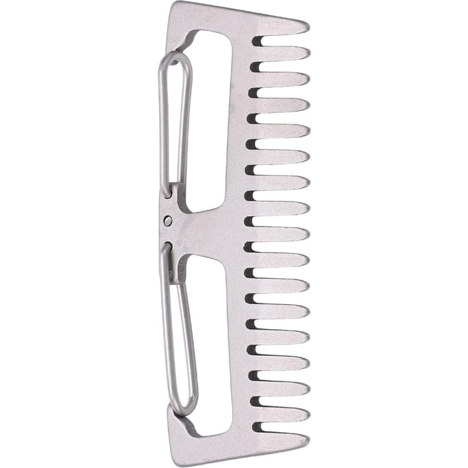 Titaniumlegering Kam Outdoor EDC Draagbare Antistatische Lichtgewicht Kam Gesp Camping Tool white