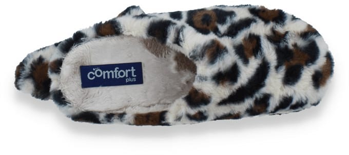Comfort Plus Dames Pantoffel | Leopard | Maat: 39