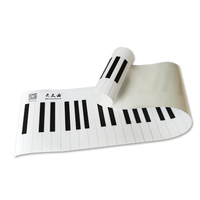 Klassieke versie 88-toetsen toetsenbord Piano Vingersimulatie Oefengids Leerhulp Notitieschema voor B International Version white