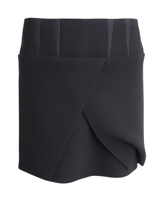 Balenciaga minirok in zwart acetaat