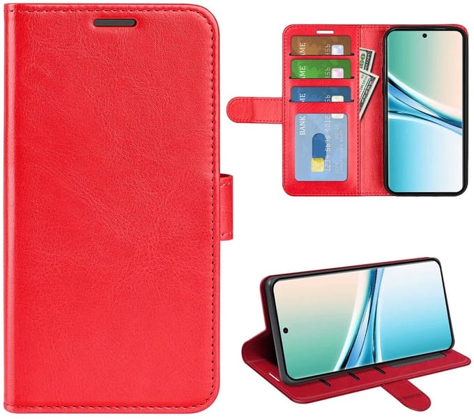MobyDefend Hoesje - Geschikt voor Xiaomi Redmi Note 15 5G - Wallet Book Case (Sluiting Achterkant) - Rood