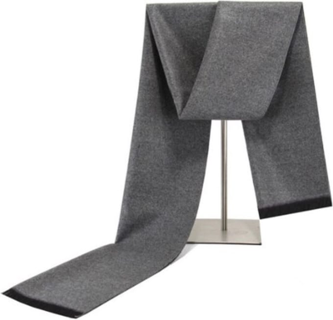 Heren sjaal Shawl voor mannen lichtgrijs BY-ST6