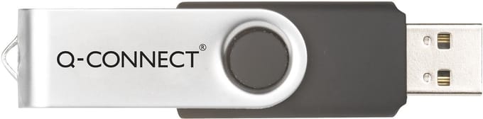 Q-CONNECT USB stick 2.0, zwart, 64 GB
