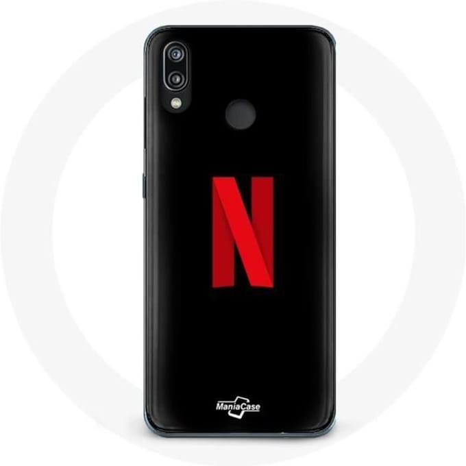 Coque - Huawei - P20 Lite - Logo Netflix - Souple - Protection téléphone noir