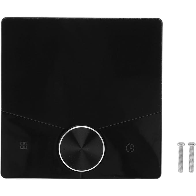 Thermostat Intelligent Écran Couleur Tactile Thermostat Numérique de Chauffage au Sol pour Maison Vapeur black