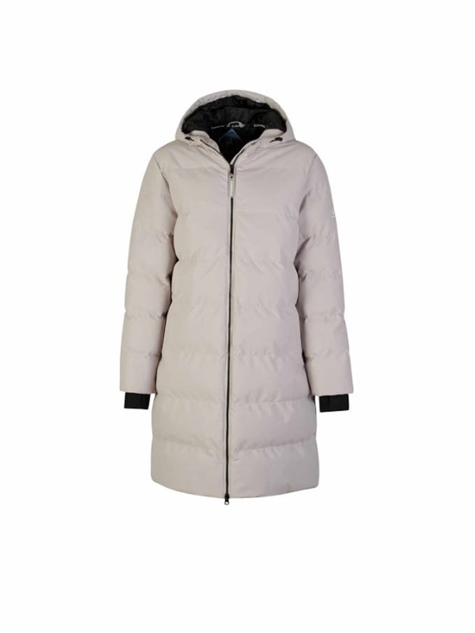 BJØRNSON Thordis Parka Winterjas Dames - Winddicht - Maat 46 - Beige