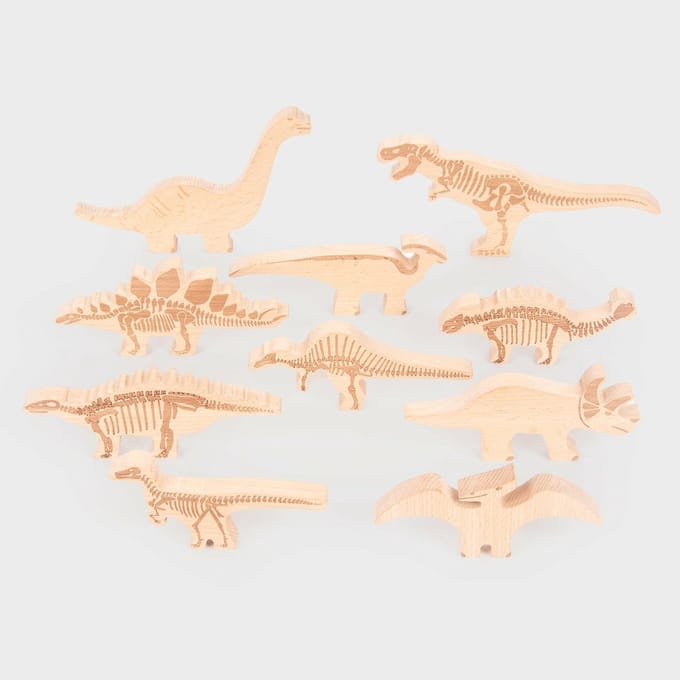 tickit® Houten Dinosaurusblokken.