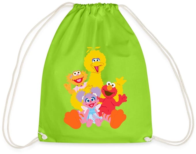 Sesamstraat Bibo Elmo Sina Abby Cadabby Gymtas