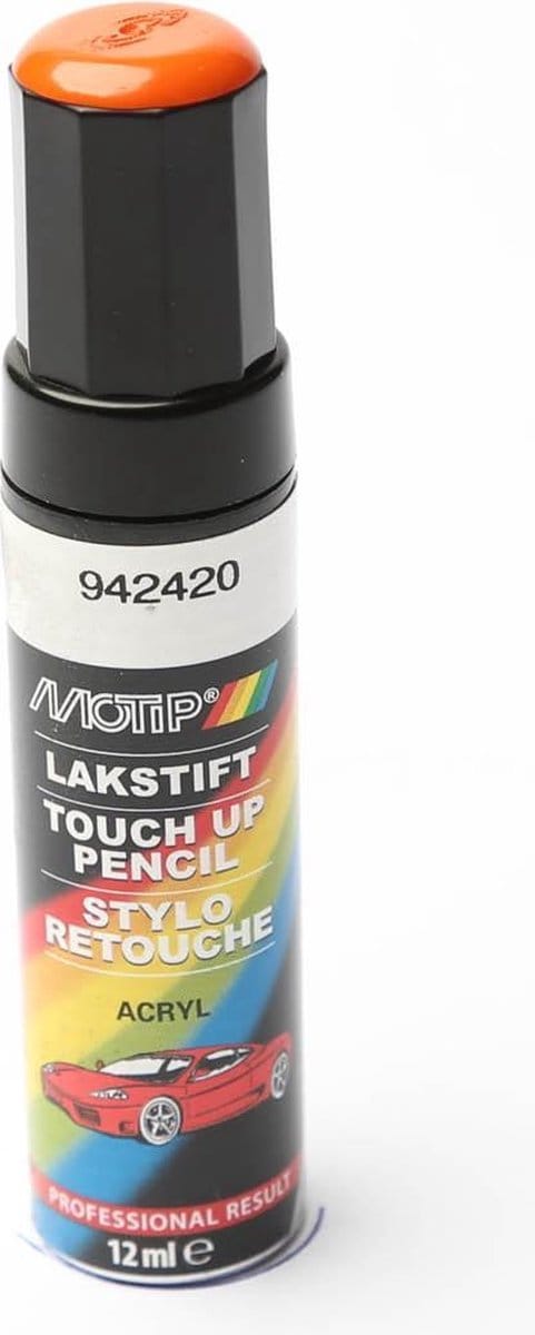 Motip 942630 - Auto lakstift - Oranje - 12 ml