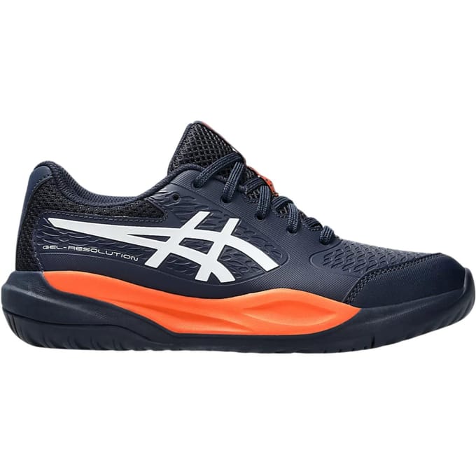 ASICS Gel Resolution X GS Midnight White Kinder Sneakers Blauw 1044A081-400 34.5 black