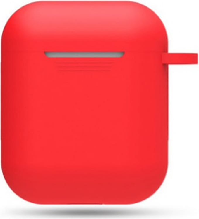 Hidzo hoes voor Apple's Airpods - Siliconen - Rood