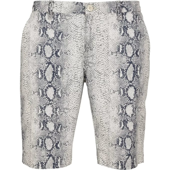 Urban Classics - AOP Stretch Korte broek - Taille, 30 inch - Wit