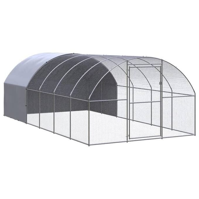 Maison Exclusive - Poulailler d'extérieur 3x6x2 m Acier galvanisé