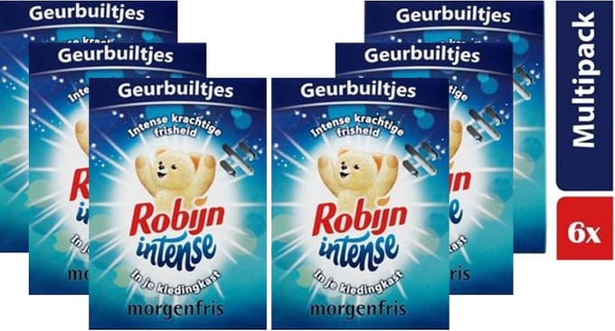 Robijn Geurbuiltjes Morgenfris - 6 x 3 stuks
