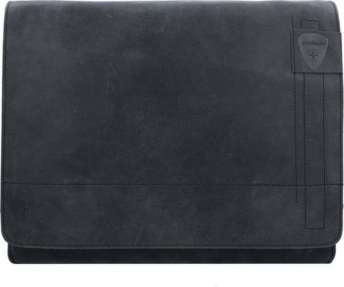 Strellson Richmond Messenger Leder 39 cm Laptopcompartiment - 38cm (15 duim) - black