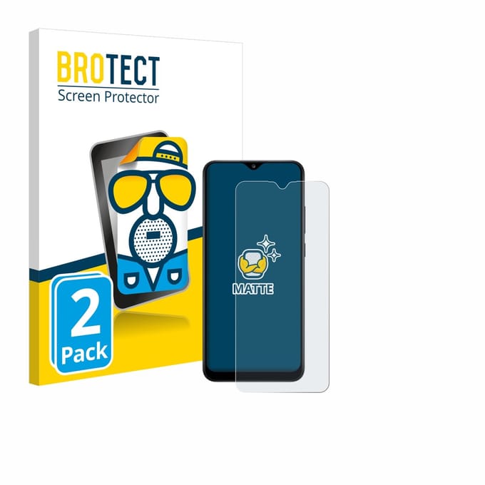 BROTECT - Screenprotector voor Samsung Galaxy A02s - Folie Beschermfolie matte 2 Stuks