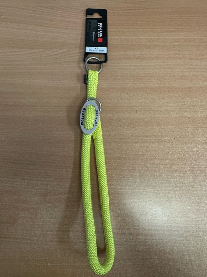 Wolters K2 Slip Halsband Nylon 50cm x 13mm Neon Geel