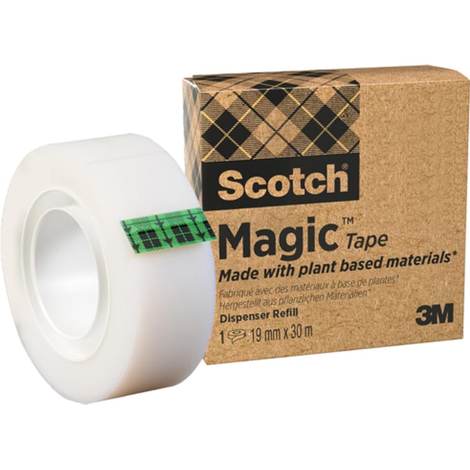 Plakband Scotch Magic 900 19mmx30m onzichtbaar mat