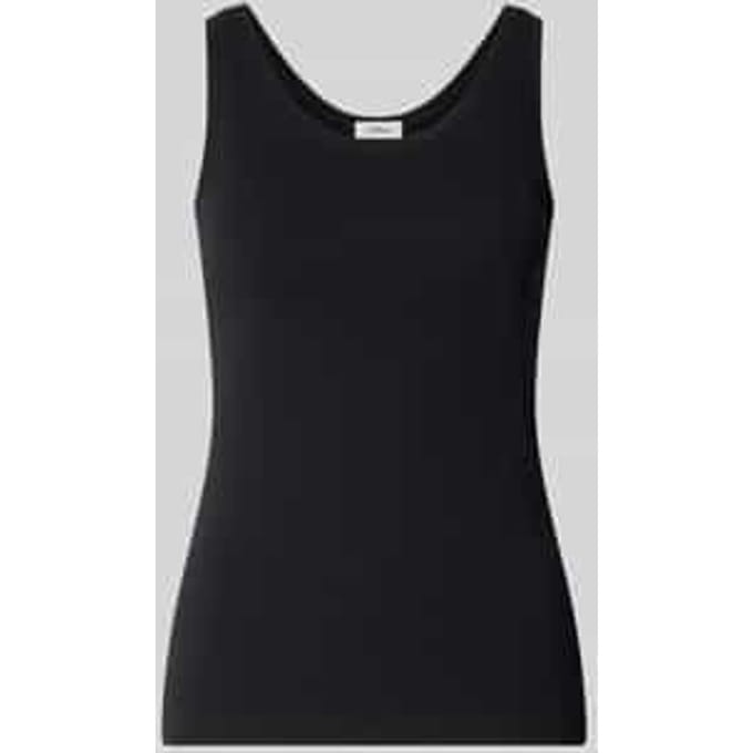 Slim fit tanktop van katoenmix