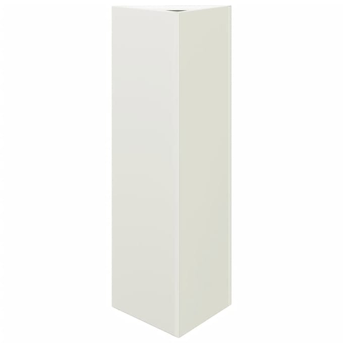vidaXL - Plantenbak - driehoek - 30x26x75 - cm - staal - wit