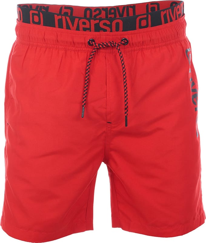 riverso Heren Short RIVBobby regular fit Rood S Volwassenen Zwembroek met Print