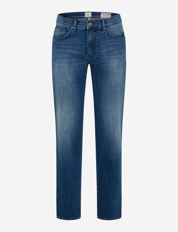 Brax Heren Jeans  Style CADIZ VINTAGE BLUE, denim blauw regular, maat 42/32