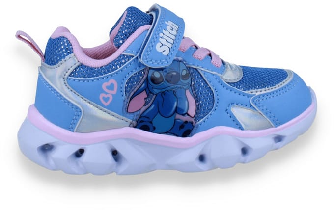 Lilo & Stitch Meisjes Sneaker Met Lichtjes | Blauw | Maat: 27