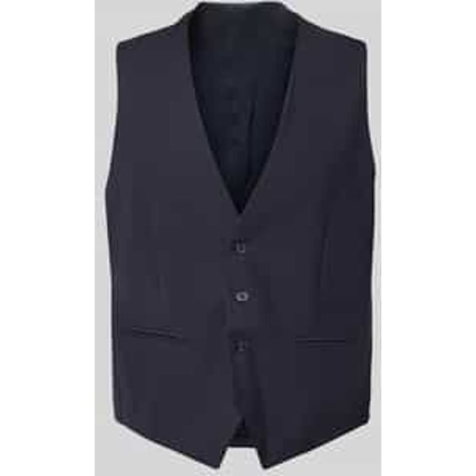 Bodywarmer met v-hals en strookzakken