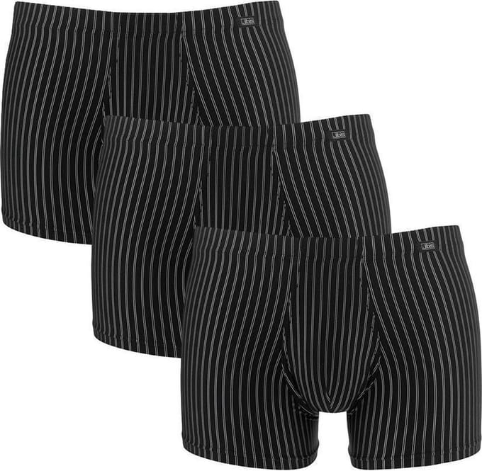 JBS heren 3P microfiber boxers stripe zwart