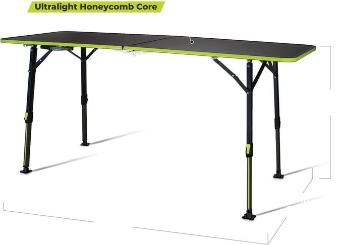 ZEMPIRE Hexolite 160 grote lichtgewicht campingtafel 160 x 60 cm