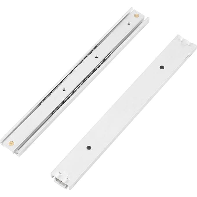 2 stuks/set Mini Aluminiumlegering Duurzame Gladde Glijbaan voor Lade Kast(140mm)