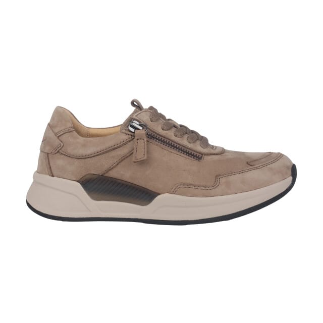 Gabor rollingsoft sensitive 76.958.40 - dames rollende wandelsneaker - Beige - maat 37 (EU) 4 (UK)