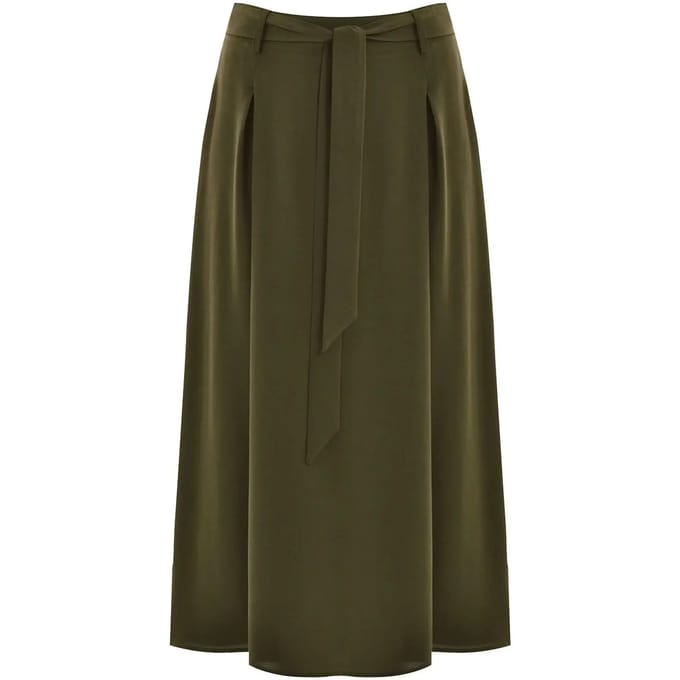 Vrouwelijke crêpe rok Mat Fashion Αirwashed
