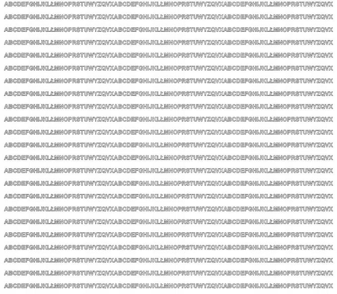 Zelfklevende Letterstickers 3 Mm Stickers Wit Mat