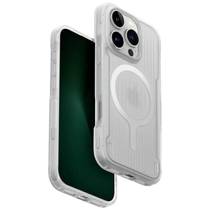 UNIQ Combat Active - iPhone 16 Pro Beschermhoes - Lume White - Magclick Opladen - Schokbestendig