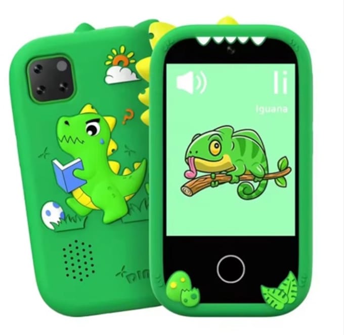 West Watches Kindertelefoon - Speelgoed telefoon - Spellen - Camera - Video - Dinosaurus groen