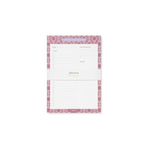 Filofax notepad met magneet, dagplanner, mediterranean