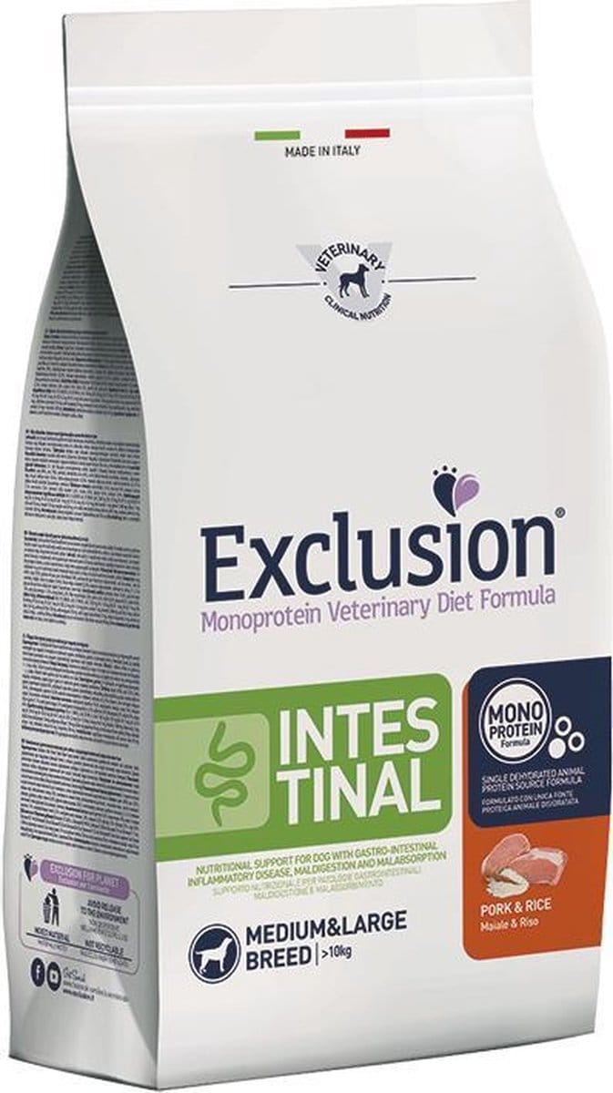 Exclusion Veterinary Intestinal adult pork 2 kilo