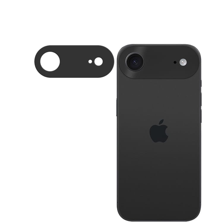 Mobilize Screenprotector geschikt voor Apple iPhone Air Glazen | Mobilize Camera Protector - Case Friendly - Zwart