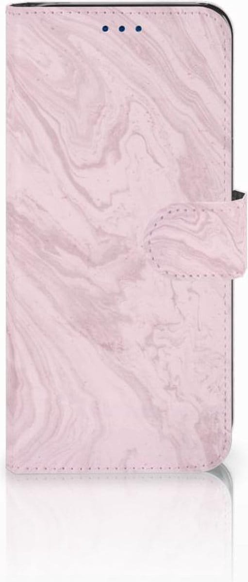 Samsung Galaxy S8 Bookcase Marble Pink - Origineel Cadeau Vriendin