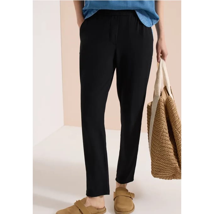 Mid Waist Slim Legs broek in casual fit