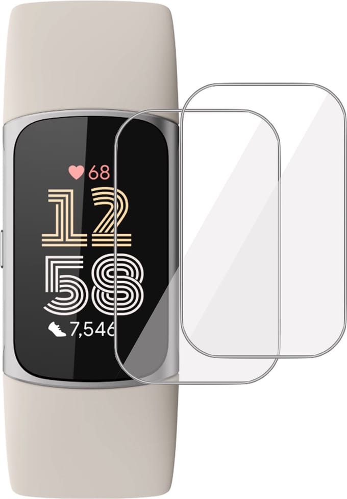 2x Screenprotector geschikt voor Fitbit Charge 6 - Folie Screen Protector geschikt voor Fitbit Charge 6