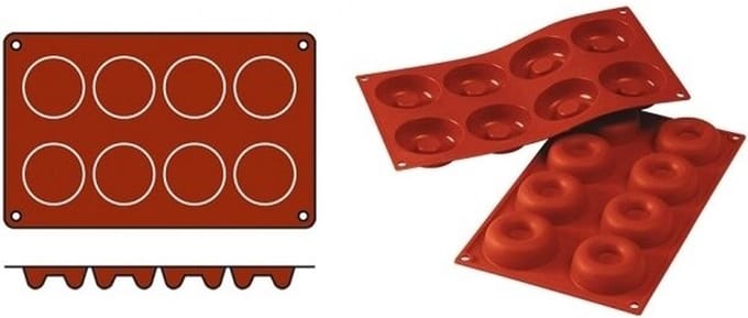 Bakmat Savarin-Medium (Cap.08St.) - SiliconFlex 070059 - Horeca & Professioneel