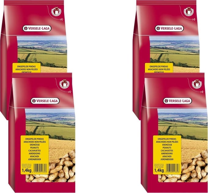 Versele-Laga Ongepelde Pinda's - Vogelvoer - 4 x 1.40 kg